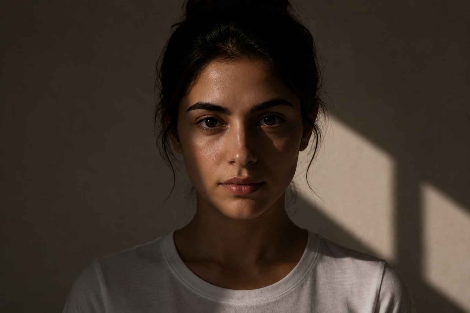Avoid example: harsh dark shadows