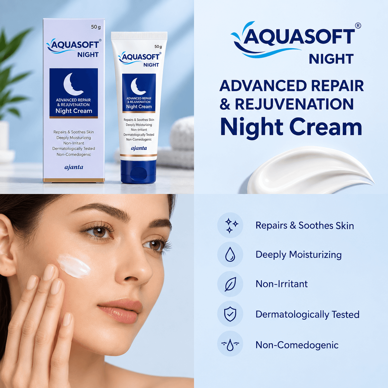 Aquasoft Night Cream 50gm