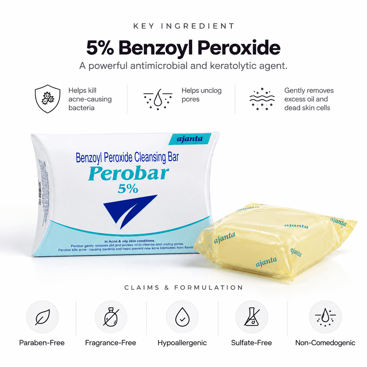 Perobar Soap 5% 75gm