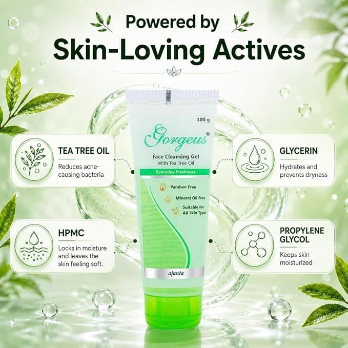 Gorgeous Face wash 100gm - benefits